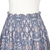Handwoven ikat cotton skirt, 'Grey Gardens' - Hand Woven Cotton Midi Ikat Skirt from Bali (image 2f) thumbail