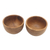 Teak wood bowls, 'Dinner for Two' (pair) - Hand Carved Teak Wood Dinner Bowls from Bali (Pair) (image 2a) thumbail
