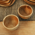 Teak wood bowls, 'Dinner for Two' (pair) - Hand Carved Teak Wood Dinner Bowls from Bali (Pair) (image 2b) thumbail