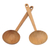 Teak wood serving spoons, 'Big Dipper' (pair) - Handmade Teak Wood Serving Spoons from Bali (Pair) (image 2a) thumbail