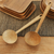Teak wood serving spoons, 'Big Dipper' (pair) - Handmade Teak Wood Serving Spoons from Bali (Pair) (image 2b) thumbail