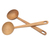 Teak wood serving spoons, 'Big Dipper' (pair) - Handmade Teak Wood Serving Spoons from Bali (Pair) (image 2d) thumbail