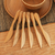 Cuchillos de mesa de madera de teca, (juego de 6) - Cuchillos de mesa de madera de teca hechos a mano de Bali (juego de 6)