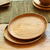 Teak wood dinner plates, 'Fit for a Feast' (pair, 11 inch) - Handmade Teak Wood Dinner Plates from Bali (Pair, 11 Inch) thumbail