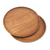 Teak wood dinner plates, 'Fit for a Feast' (pair, 11 inch) - Handmade Teak Wood Dinner Plates from Bali (Pair, 11 Inch) (image 2b) thumbail