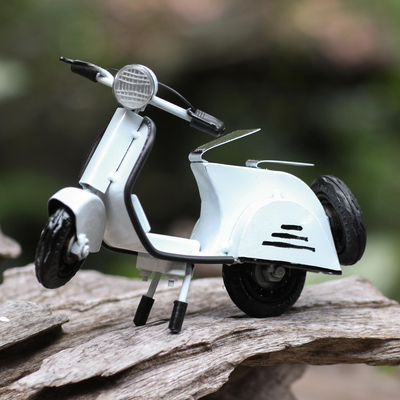 Hand Made Recycled Metal Scooter Sculpture - Spirited Scooter in