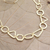 Collar colgante chapado en oro, 'Geometría' - Collar con colgante geométrico en plata de primera ley recubierta de oro