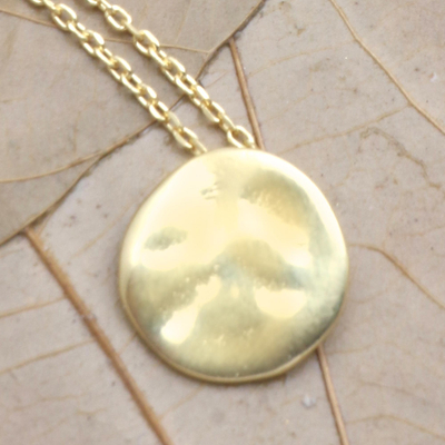 Gold-plated Silver Coin Necklet