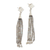 Labradorite waterfall earrings, 'Candi' - Labradorite and Sterling Silver waterfall Earrings from Bali