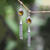 Labradorite and citrine dangle earrings, 'Sunshine Days' - Handmade Labradorite and Citrine Dangle Earrings