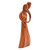Wood statuette, 'Fairytale' - Artisan Crafted Suar Wood Romantic Statuette from India (image 2d) thumbail