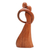 Wood statuette, 'Fairytale' - Artisan Crafted Suar Wood Romantic Statuette from India (image 2e) thumbail