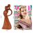 Wood statuette, 'Fairytale' - Artisan Crafted Suar Wood Romantic Statuette from India (image 2j) thumbail