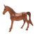 Wood statuette, 'Whinny' - Hand Carved Suar Wood Horse Statuette