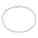 Sterling silver chain bracelet, 'For Your Birthday' - Hand Made Sterling Silver Chain Bracelet from Bali 