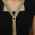 Gold-accented carnelian lariat necklace, 'Red Eye' - Gold-Accented Brass and Carnelian Lariat Necklace