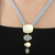 Gold-plated pendant necklace, 'Singular Beauty' - Gold-Plated Brass and Mesh Pendant Necklace (image 2c) thumbail