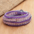 Amethyst and rose quartz wrap bracelet, 'Purple Haze' - Handmade Amethyst and Rose Quartz Beaded Wrap Bracelet (image 2) thumbail