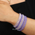 Amethyst and rose quartz wrap bracelet, 'Purple Haze' - Handmade Amethyst and Rose Quartz Beaded Wrap Bracelet (image 2b) thumbail