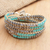 Multi-gemstone wrap bracelet, 'Sea Ice' - Hand Made Amazonite and Hematite Beaded Wrap Bracelet (image 2) thumbail