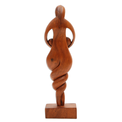 estatuilla de madera - Escultura familiar de madera