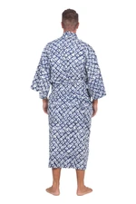 Batik rayon robe, 'Late Morning' - Handmade Batik Rayon Robe