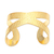 Gold-plated cuff bracelet, 'Dragon Wings in Gold' - Hand Crafted Gold-Plated Sterling Silver Cuff Bracelet (image 2d) thumbail