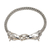 Sterling silver pendant bracelet, 'Twin Horses' - Sterling Silver Horse Head Chain Bracelet from Bali thumbail
