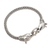 Sterling silver pendant bracelet, 'Twin Horses' - Sterling Silver Horse Head Chain Bracelet from Bali (image 2c) thumbail