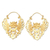 Gold-plated drop earrings, 'Outstretched Wings' - Artisan Made Balinese Gold-Plated Brass Drop Earrings