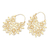 Gold-plated drop earrings, 'Independent Love' - Artisan Crafted Gold-Plated Brass Drop Earrings from Bali
