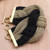 Braided mesh bracelet, 'Braided Union' - Black and Golden Mesh Woven Bracelet (image 2) thumbail