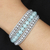 Cultured pearl and beryl wrap bracelet, 'First Day in Blue' - Cultured Pearl and Beryl Wrap Bracelet (image 2c) thumbail