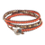 Howlite and jasper wrap bracelet, 'Under the Skin' - Hand Made Howlite and Jasper Wrap Bracelet