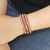 Howlite and jasper wrap bracelet, 'Under the Skin' - Hand Made Howlite and Jasper Wrap Bracelet (image 2c) thumbail