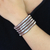 Multi-gemstone wrap bracelet, 'Pale Clouds' - Rainbow Moonstone and Rose Quartz Wrap Bracelet (image 2b) thumbail