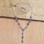 Amethyst pendant necklace, 'Imperial Sunflowers' - Sterling Silver and Amethyst Floral Pendant Necklace (image 2c) thumbail