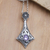 Amethyst pendant necklace, 'Angelic Amethyst' - Handmade Sterling Silver and Amethyst Pendant Necklace (image 2) thumbail