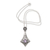 Amethyst pendant necklace, 'Angelic Amethyst' - Handmade Sterling Silver and Amethyst Pendant Necklace thumbail
