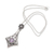 Amethyst pendant necklace, 'Angelic Amethyst' - Handmade Sterling Silver and Amethyst Pendant Necklace (image 2d) thumbail