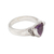 Amethyst and cubic zirconia cocktail ring, 'Tasty Treat in Purple' - Sterling Silver and Amethyst Cocktail Ring (image 2d) thumbail