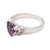 Amethyst and cubic zirconia cocktail ring, 'Tasty Treat in Purple' - Sterling Silver and Amethyst Cocktail Ring (image 2e) thumbail
