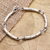 Sterling silver link bracelet, 'Bamboo Grass' - Handmade Sterling Silver Link Bracelet