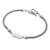 Sterling silver pendant bracelet, 'Devoted One' - Hand Made Sterling Silver Pendant Bracelet
