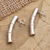Tropfenohrringe aus Sterlingsilber - Handgefertigte Ohrhänger aus Sterlingsilber