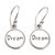 Sterling silver dangle earrings, 'To Sleep, To Dream' - Inspirational Sterling Silver Dangle Earrings