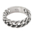 Men's sterling silver band ring, 'You Are Brave' - Artisan Crafted Men's Sterling Silver Band Ring