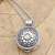 Rainbow moonstone locket necklace, 'Secret Stone' - Rainbow Moonstone and Sterling Silver Locket Necklace thumbail