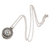 Rainbow moonstone locket necklace, 'Secret Stone' - Rainbow Moonstone and Sterling Silver Locket Necklace (image 2c) thumbail