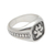 Sterling silver signet ring, 'True Loyalty' - Sterling Silver Paw Print Signet Ring
